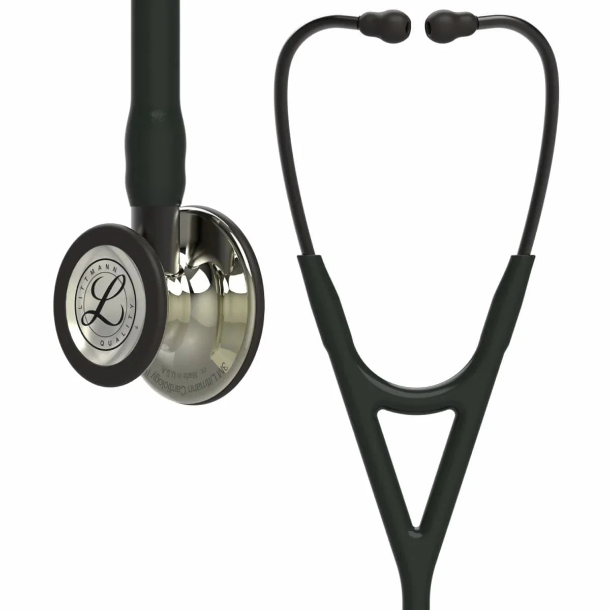 3m-littmann-cardiology-iv-diagnostic-stethoscope-champagne-finish-chestpiece-black-tube-27-6179