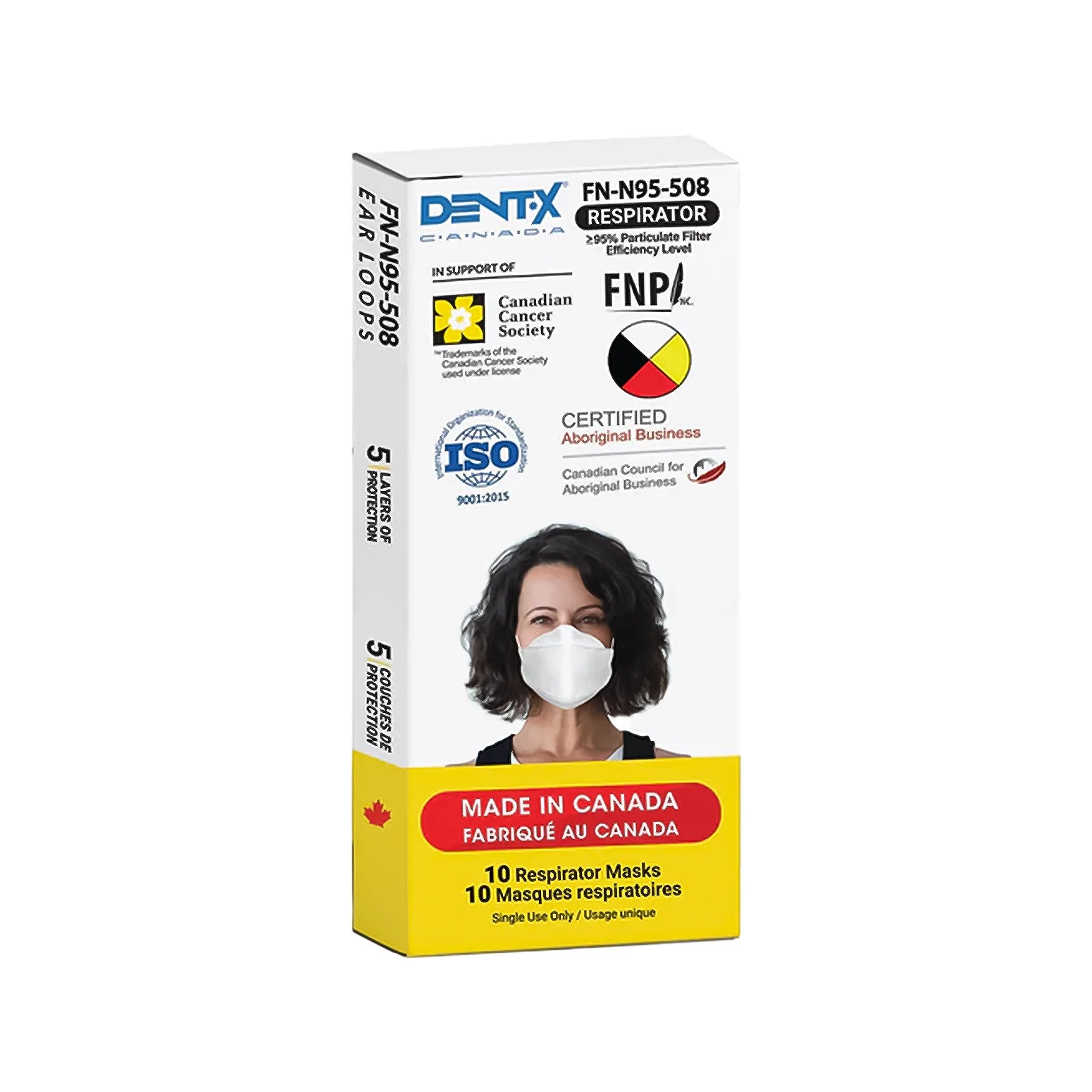 Dentx Face Mask 5 Layer Respirators FN-N95-508 - White