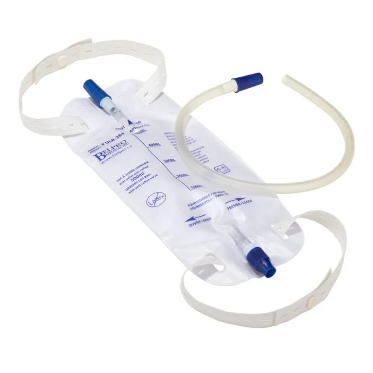 belpro-medical-urinary-leg-bag-500ml-with-anti-reflux-valve-ulbt-384