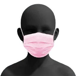 Dentx Kids Face Mask ASTM Level 3 - Pink for (4-12 yrs)